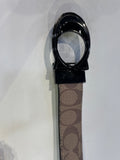 AOC Beige Colour With Graise Black Glossy Buckle Men’s Belt H30056