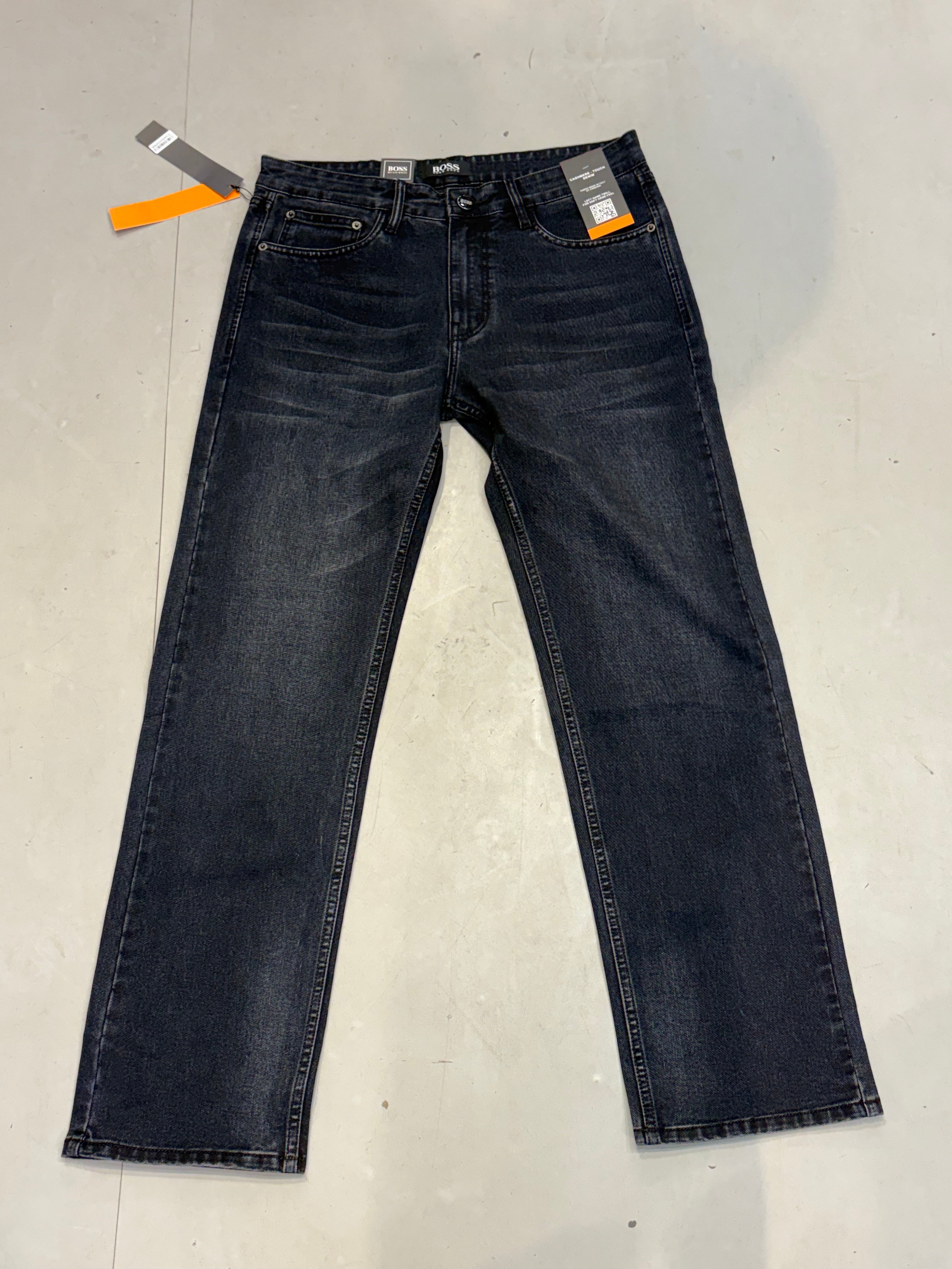 SOB BOS Dark Faded Grey Colour Comfort Regular Fit Men’s Jeans 2498
