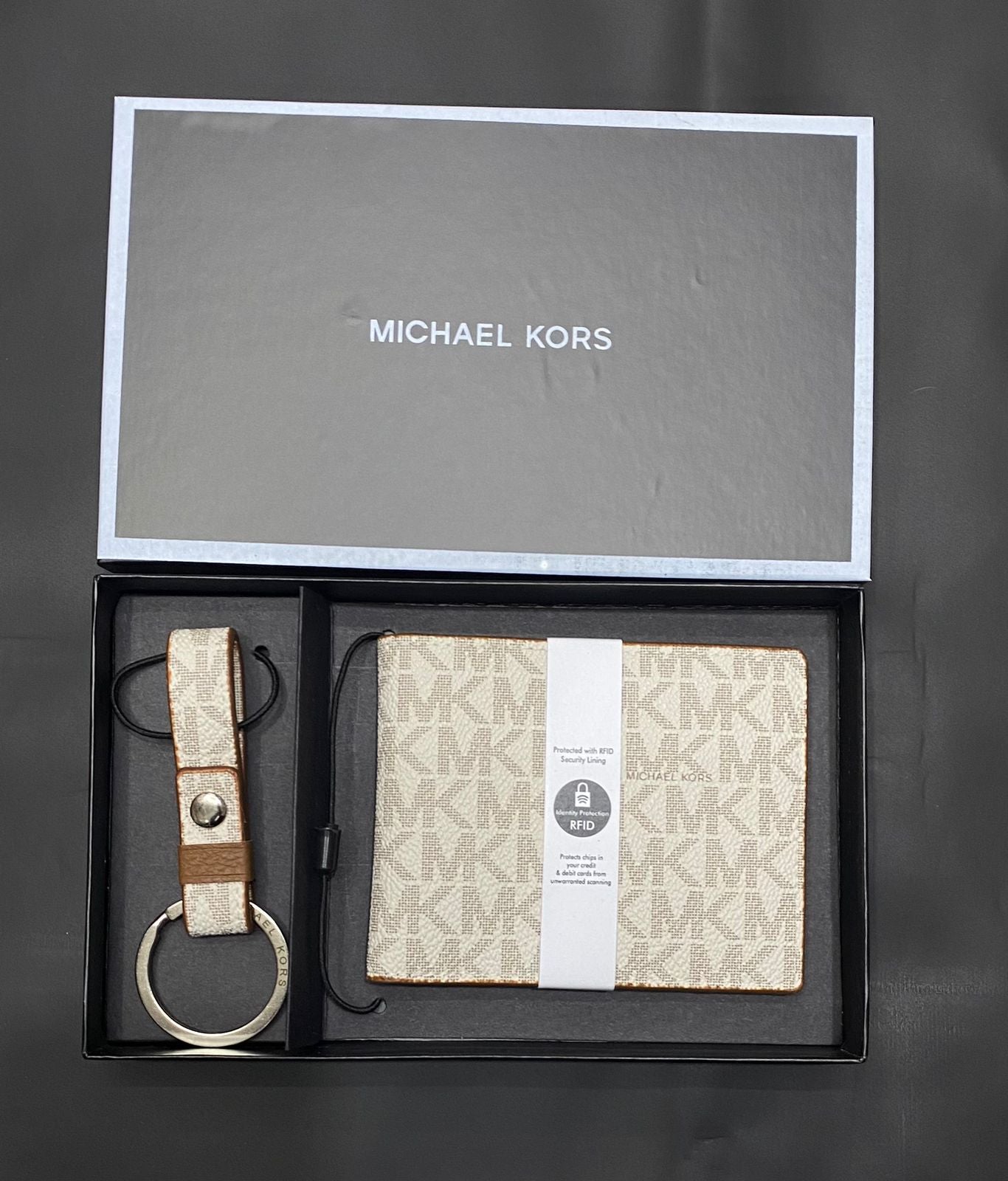 CIM MIC KM Print Multi Colour Wallet And Keychain Men Combo Set 06481