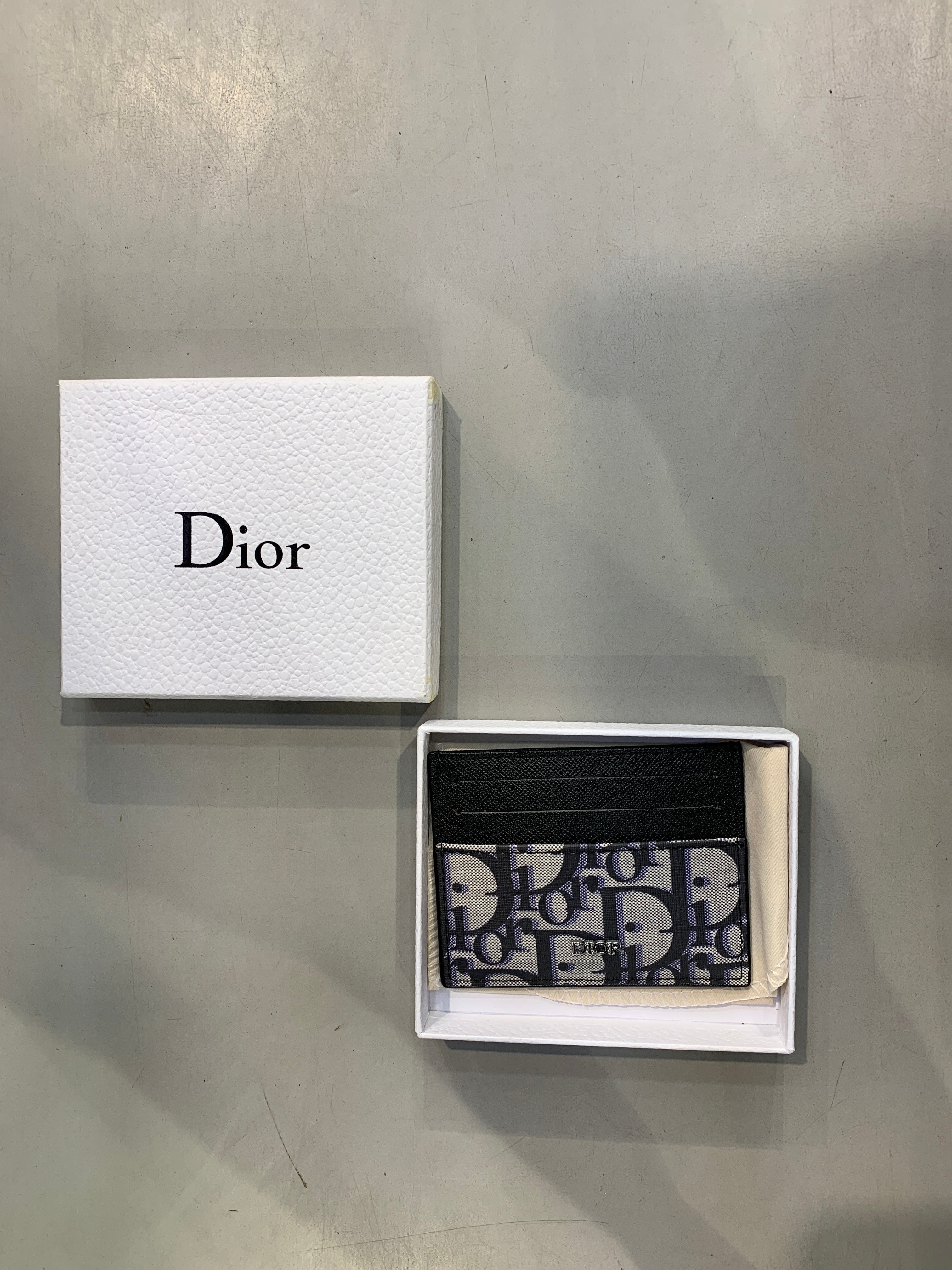 OID DIO DD Print Italian Leather Imported Unisex Cardholder 990437