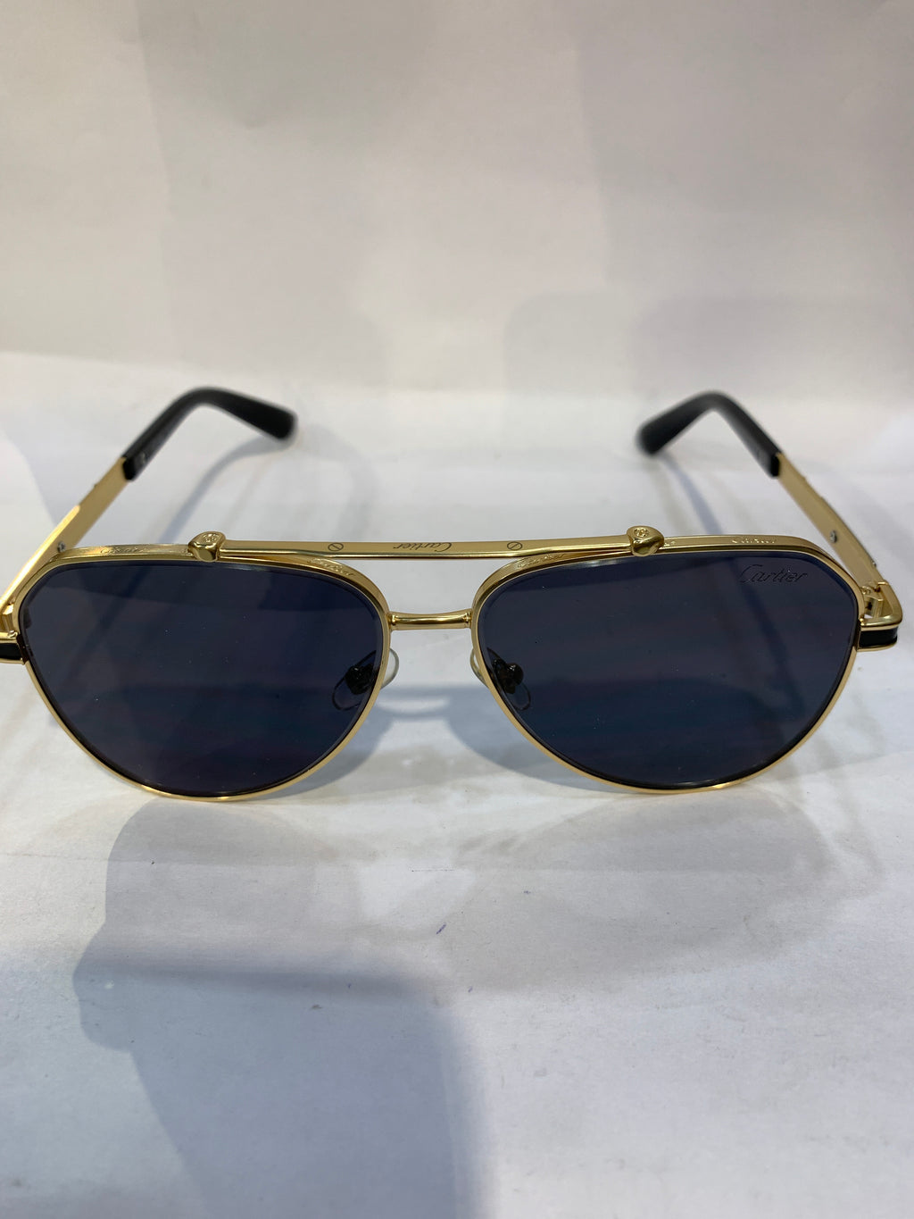 RAC Golden Frame Black Shade Unisex Sunglasss CF58473 60 14 145 C4 CE