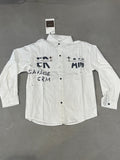 G.N White Colour Savage Crm Imported Full Sleeve Shirt 2638