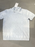 Modern Stylish Ice Sky Blue Colour V Neck Coller Tshirt 7055