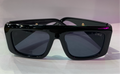 LOD Glossy Black Frame Black Shade Unisex Sunglasses ZS98088 52 16-142