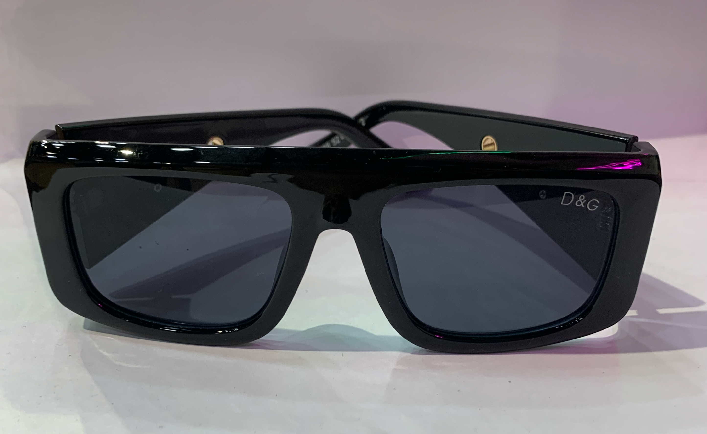 LOD Glossy Black Frame Black Shade Unisex Sunglasses ZS98088 52 16-142