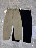 YZY Korean Style Green Baggy Fit Denim Cargo Pants Y25892