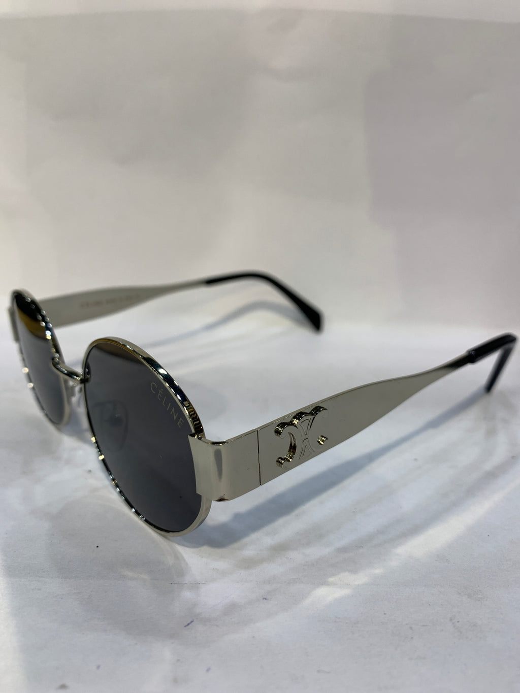 LEC Silver Frame Black Shade Unisex Sunglasss SUN 021