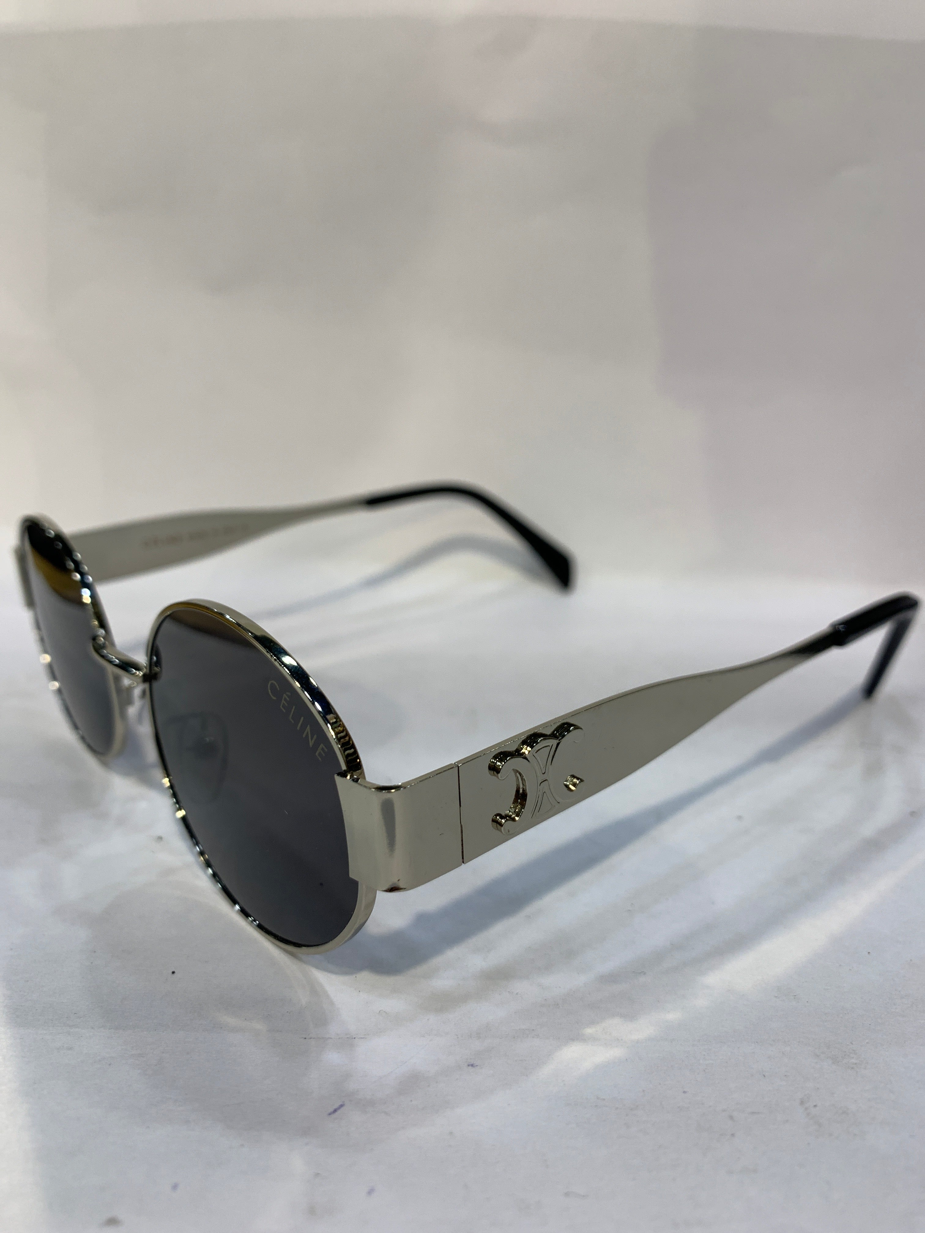 LEC Silver Frame Black Shade Unisex Sunglasss SUN 021