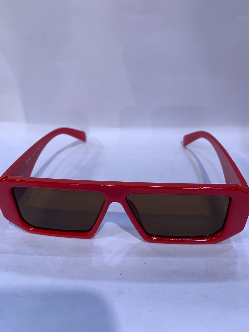 ARP Red Frame Brown Shade Unisex Sunglasss 6082 57 12 145