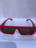 ARP Red Frame Brown Shade Unisex Sunglasss 6082 57 12 145