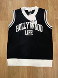ZFJY Black  Colour HollyWood Life Print Premium Quality Tank Top 9608