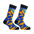 PAPA SOCKS  Orange & Blue Colour Premium Quality Full Unisex Socks 989945