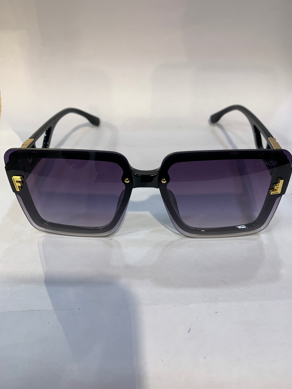 NEF Black Frame Purple Shade Unisex Sunglasss SUN 011