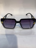 NEF Black Frame Purple Shade Unisex Sunglasss SUN 011