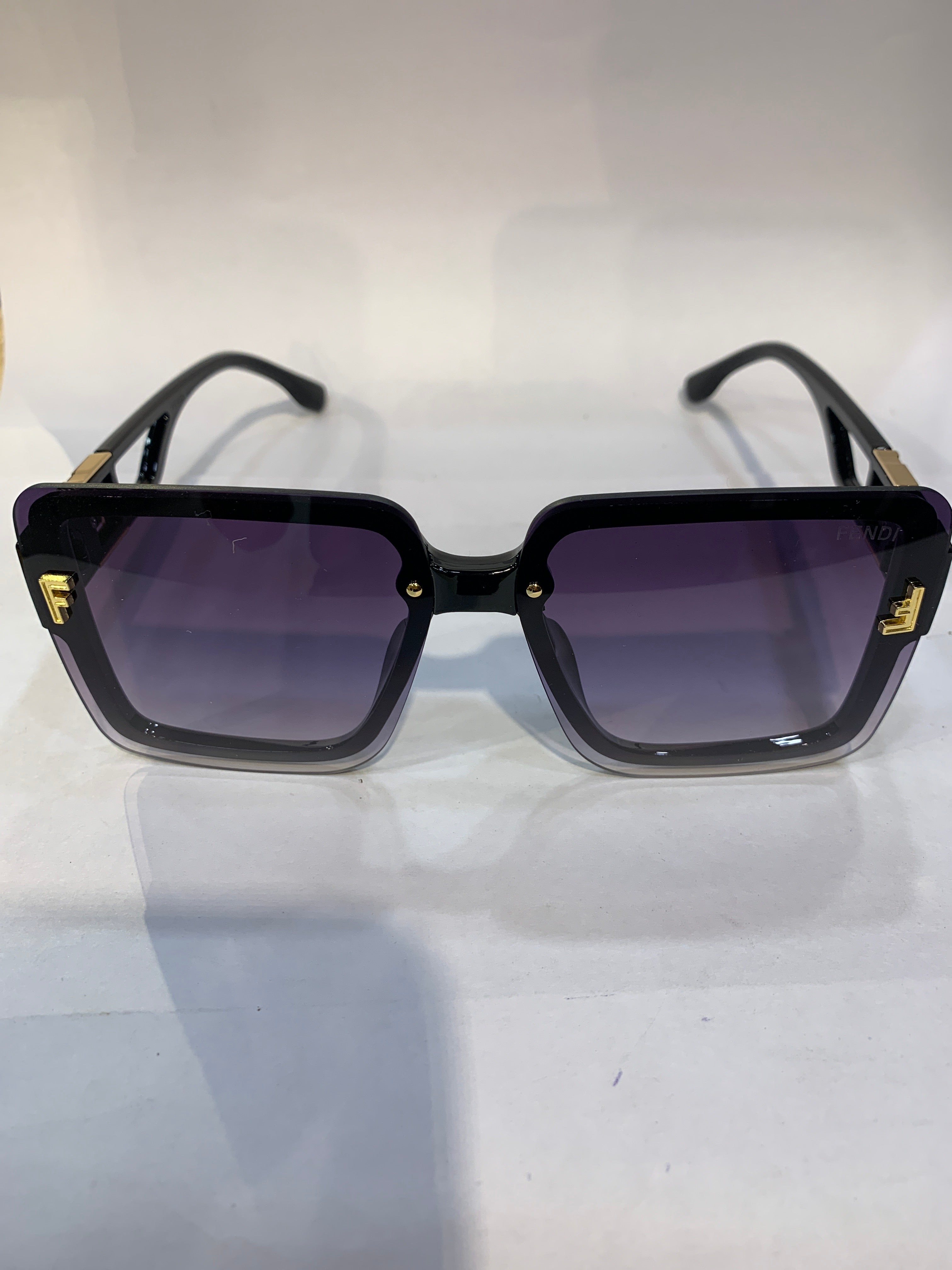 NEF Black Frame Purple Shade Unisex Sunglasss SUN 011
