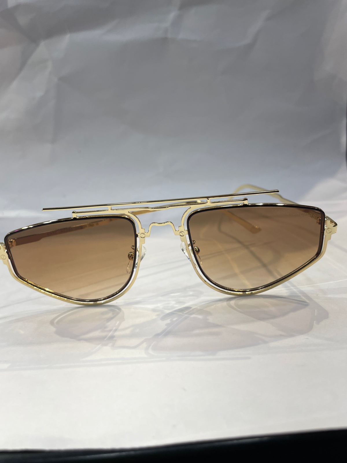 RAM Golden Frame Brown  Shade Unisex Sunglasses SUN262