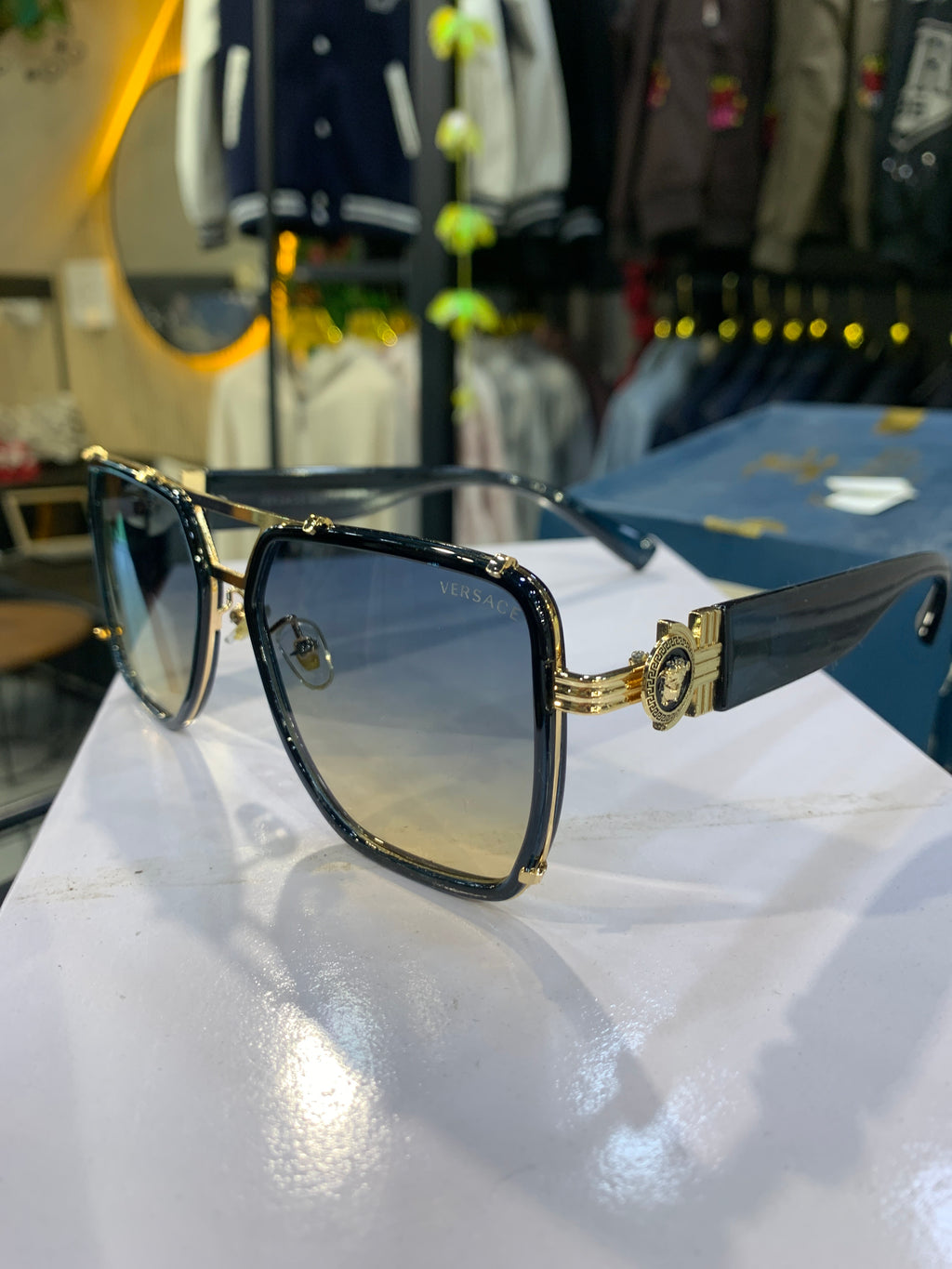 REV Green Gold  Frame Trancy Green Shade Unisex Sunglasss 10296 57 18 145