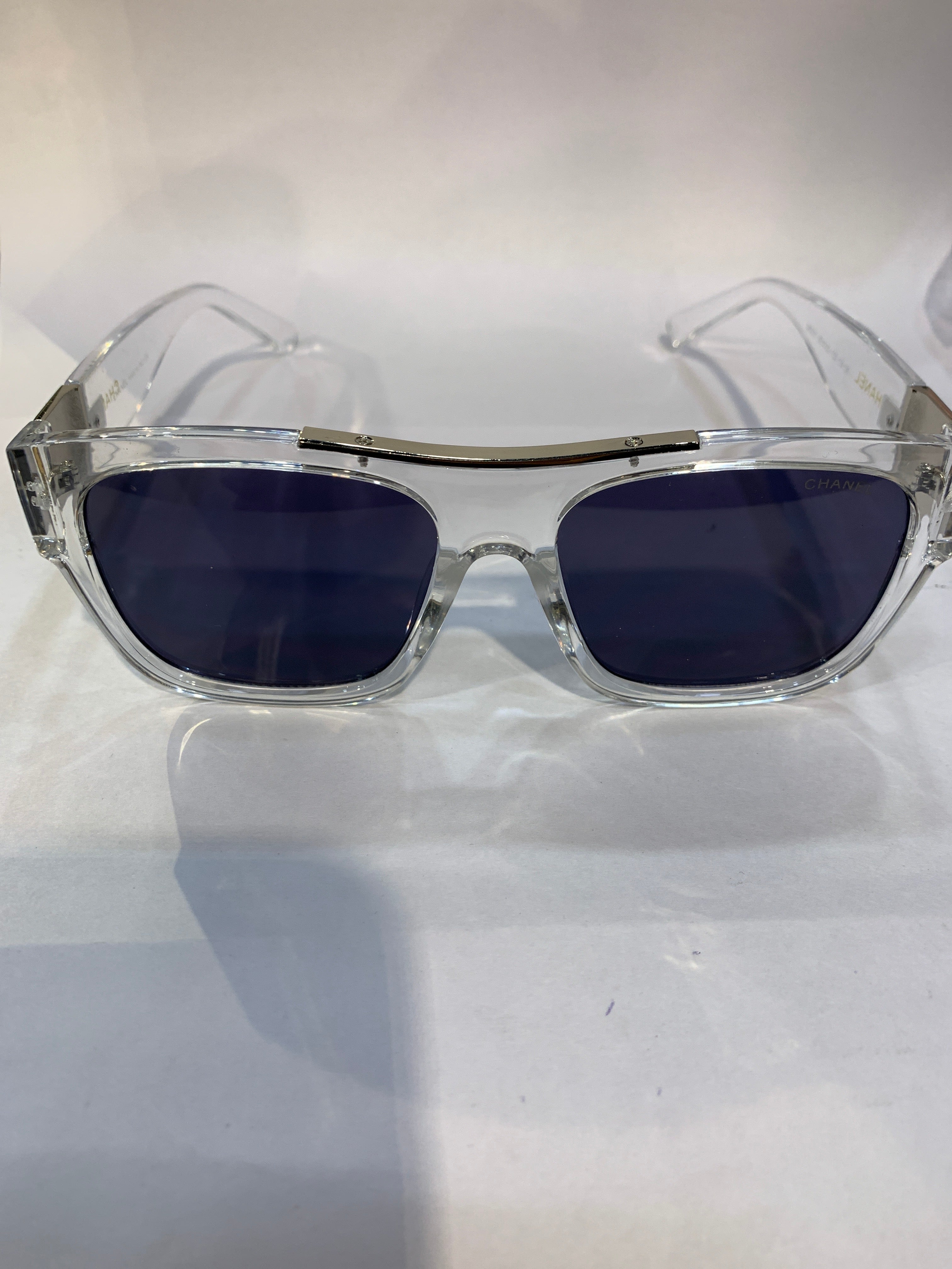 AHC Transparent Frame Black Shade Unisex Sunglasss 98031 60 22 152 C9 CE