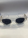 SOM Transparent Frame Black Shade Unisex Sunglasss Sun 007