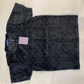 UOL LOU Black Velvet With VL Logo Embossed Men’s Tshirt 018