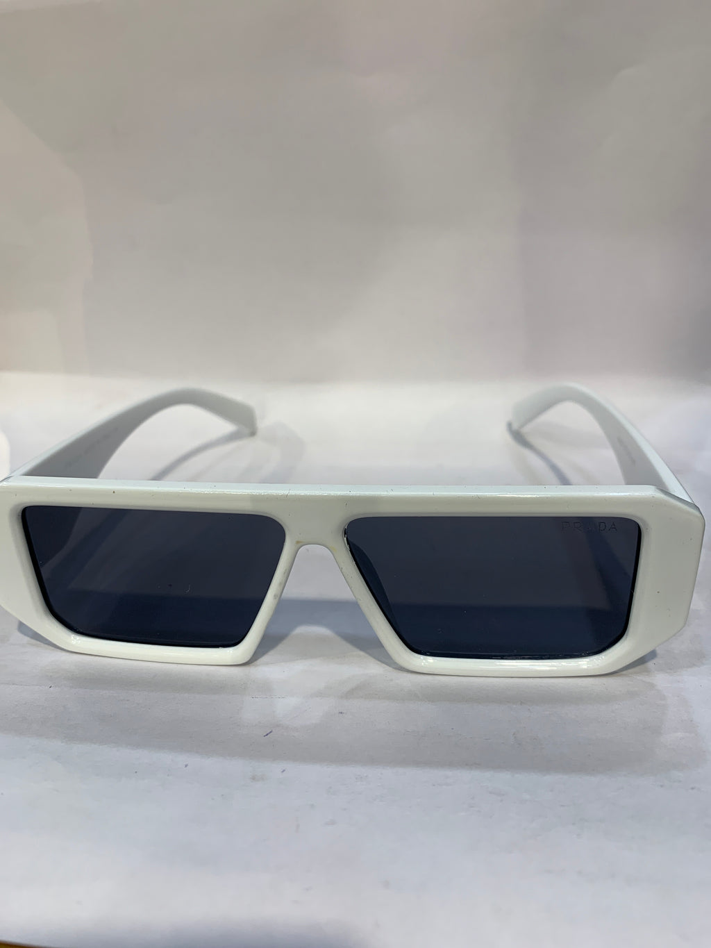 ARP White Frame Black Shade Unisex Sunglasss 6082 57 12 145