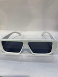 ARP White Frame Black Shade Unisex Sunglasss 6082 57 12 145