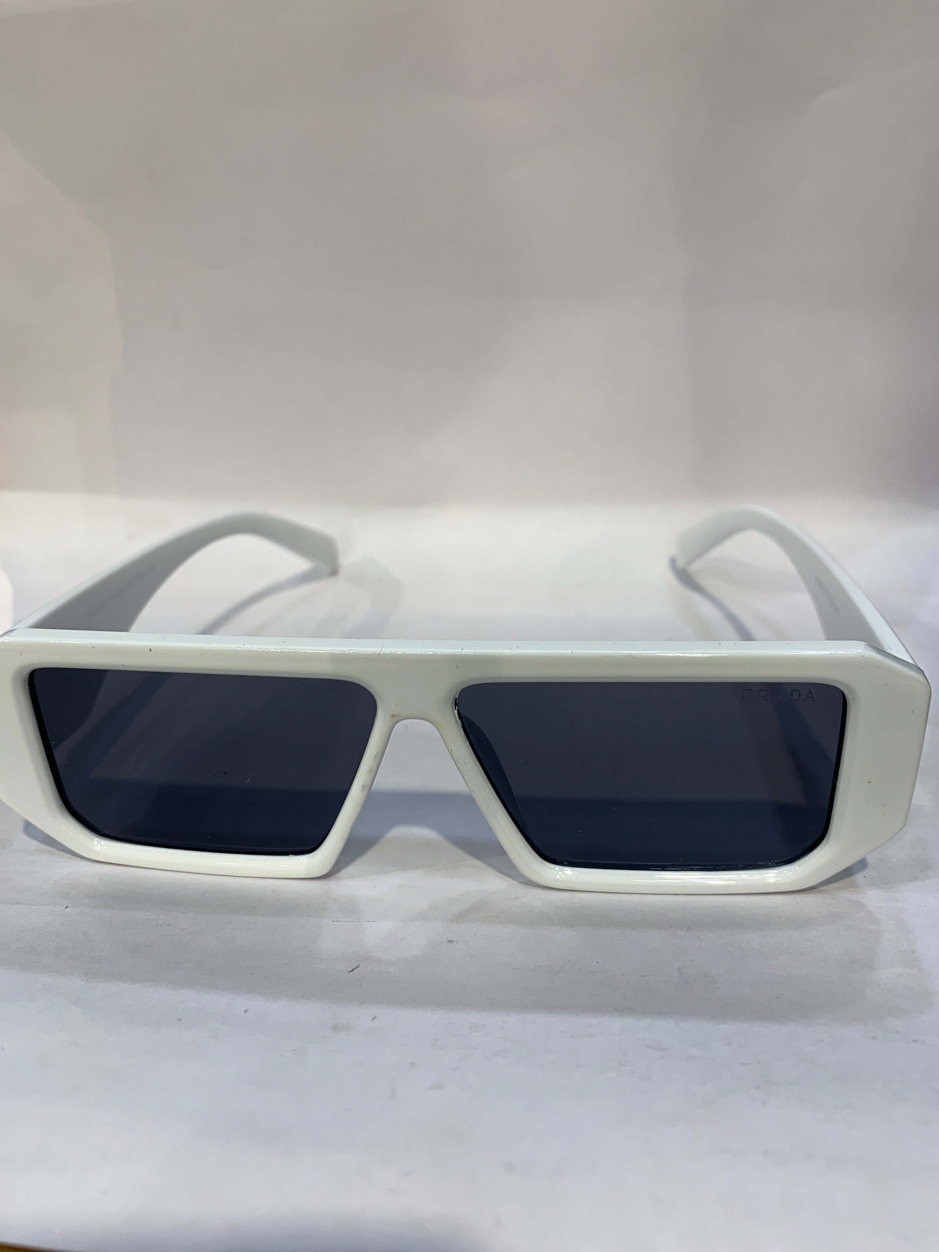ARP White Frame Black Shade Unisex Sunglasss 6082 57 12 145