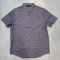 NEF FEN Grey Colour FF Printed Half Sleeve Stichless Strachable Men’s Shirt 76863