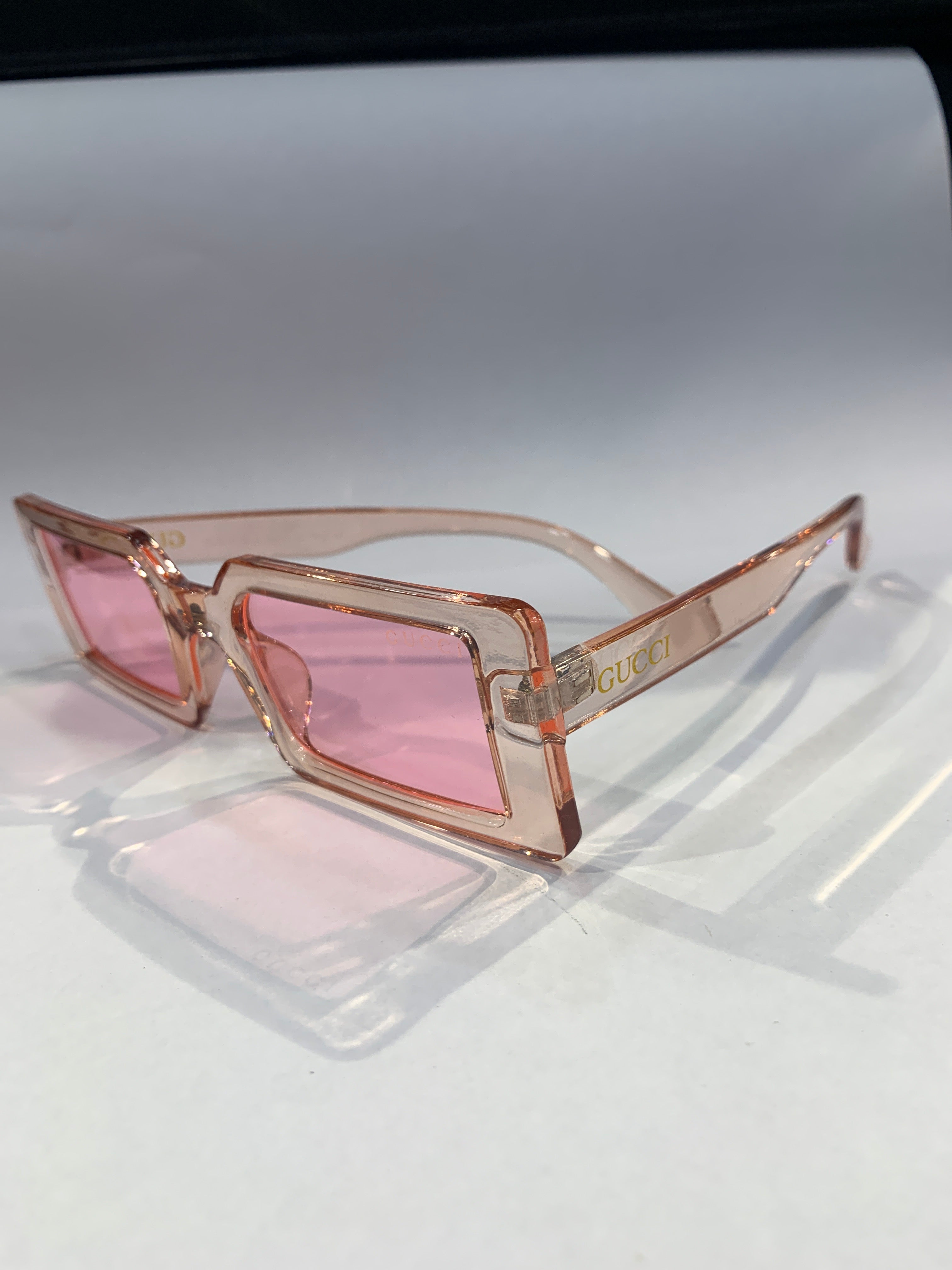 CUG Pink Transparent  Frame Pink   Shade Unisex Sunglasss Sun 003