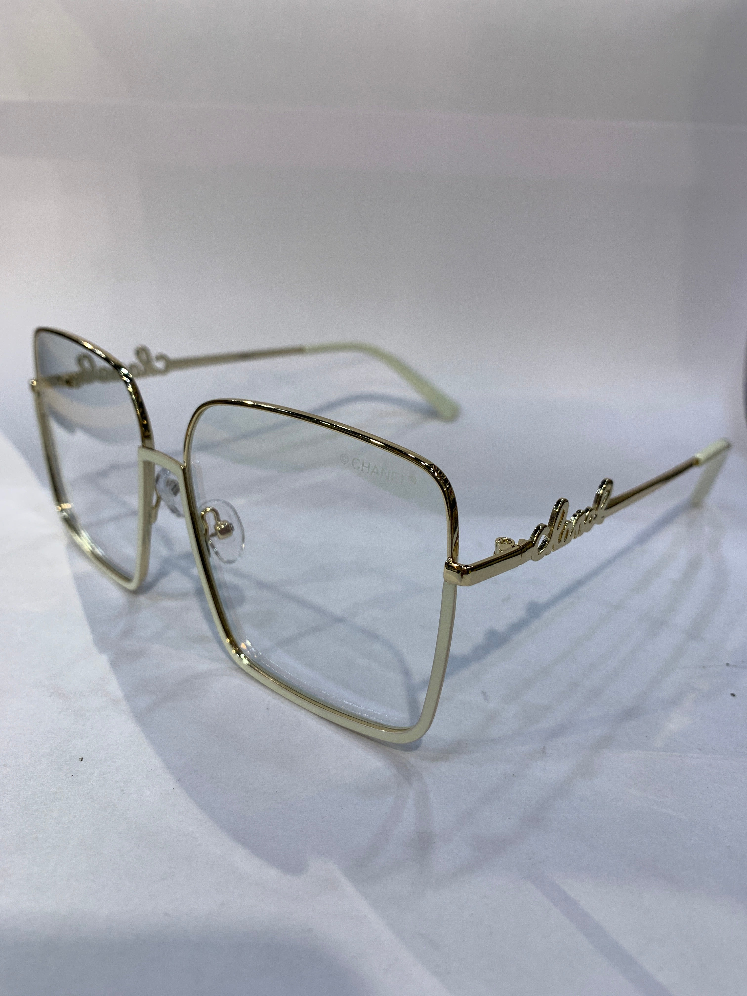 AHC Golden White Frame Trancy Shade Unisex Sunglasss SUN 006