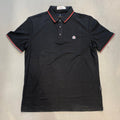 NOM MON Black Colour Half Sleeve Stichless Strachable Men’s Collar TShirt 8756