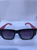 ARP Black Red Frame Black Shade Unisex Sunglasss  6092 53 21 145