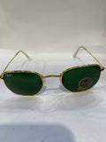 YAR Golden Frame Green Shade Unisex Sunglasss RB 3548 62 16 125