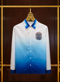 SAC CAS Blue White Colour With Back Print Premium Quality Full Sleeve Unisex Shirt 989996