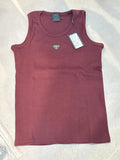 ARP PRA Maroon Colour Metal Patch Unisex Tank Top 990023
