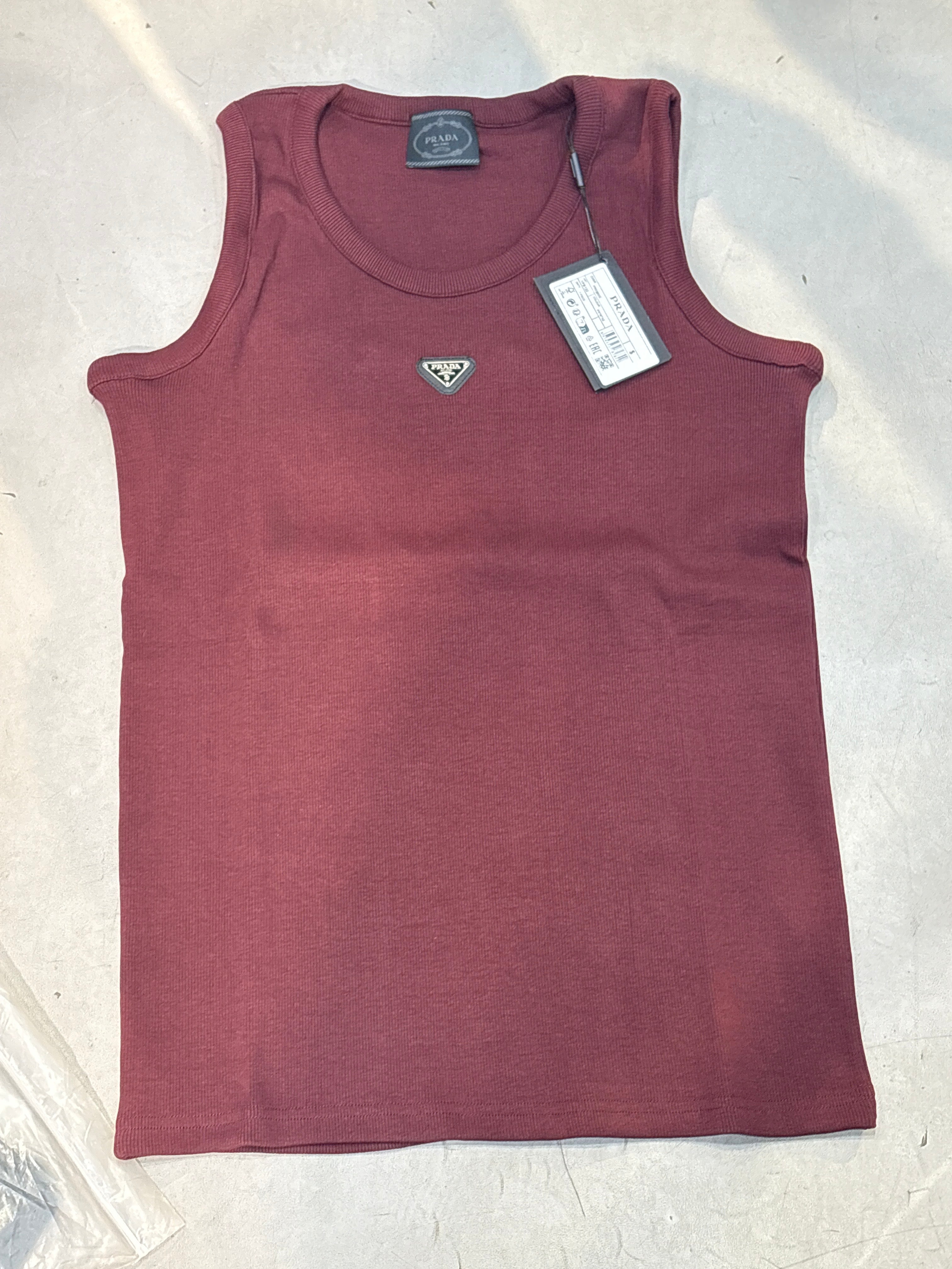 ARP PRA Maroon Colour Metal Patch Unisex Tank Top 990023
