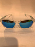 KAO White Transparent Frame  Skyblue mercury Shade Unisex Sunglasss ZJ3385 55 19 152