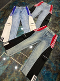 Yps Sp Blue Red Black Funky Look 6 Pocket Straight Fit Jeans 988938