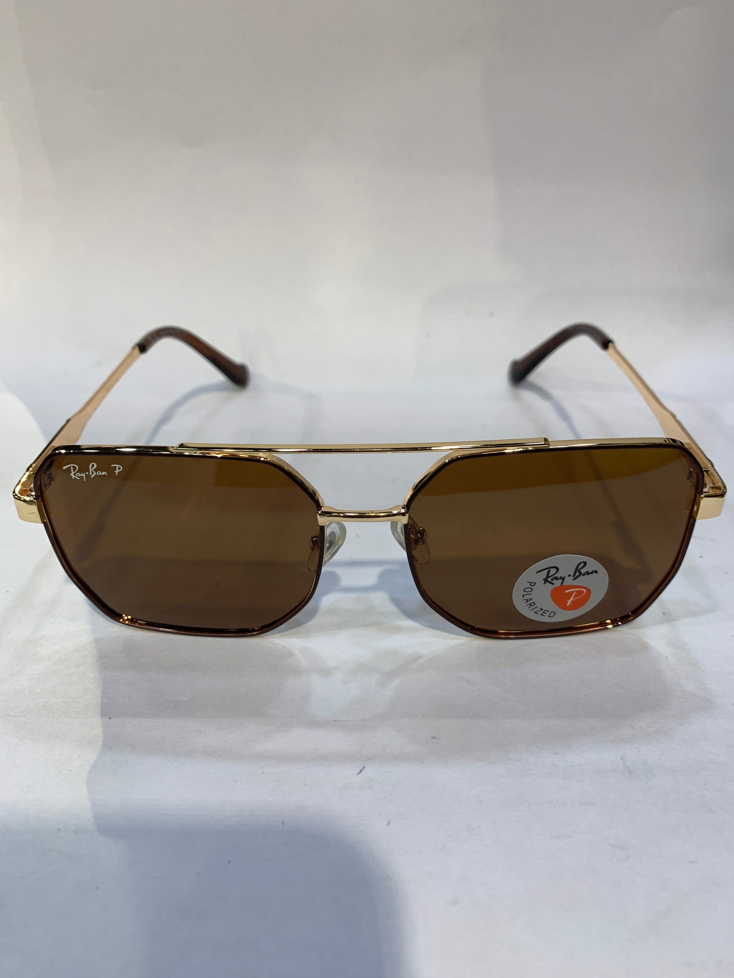 YAR Golden Frame  Brown Shade Unisex Sunglasss 58421 58 16 145