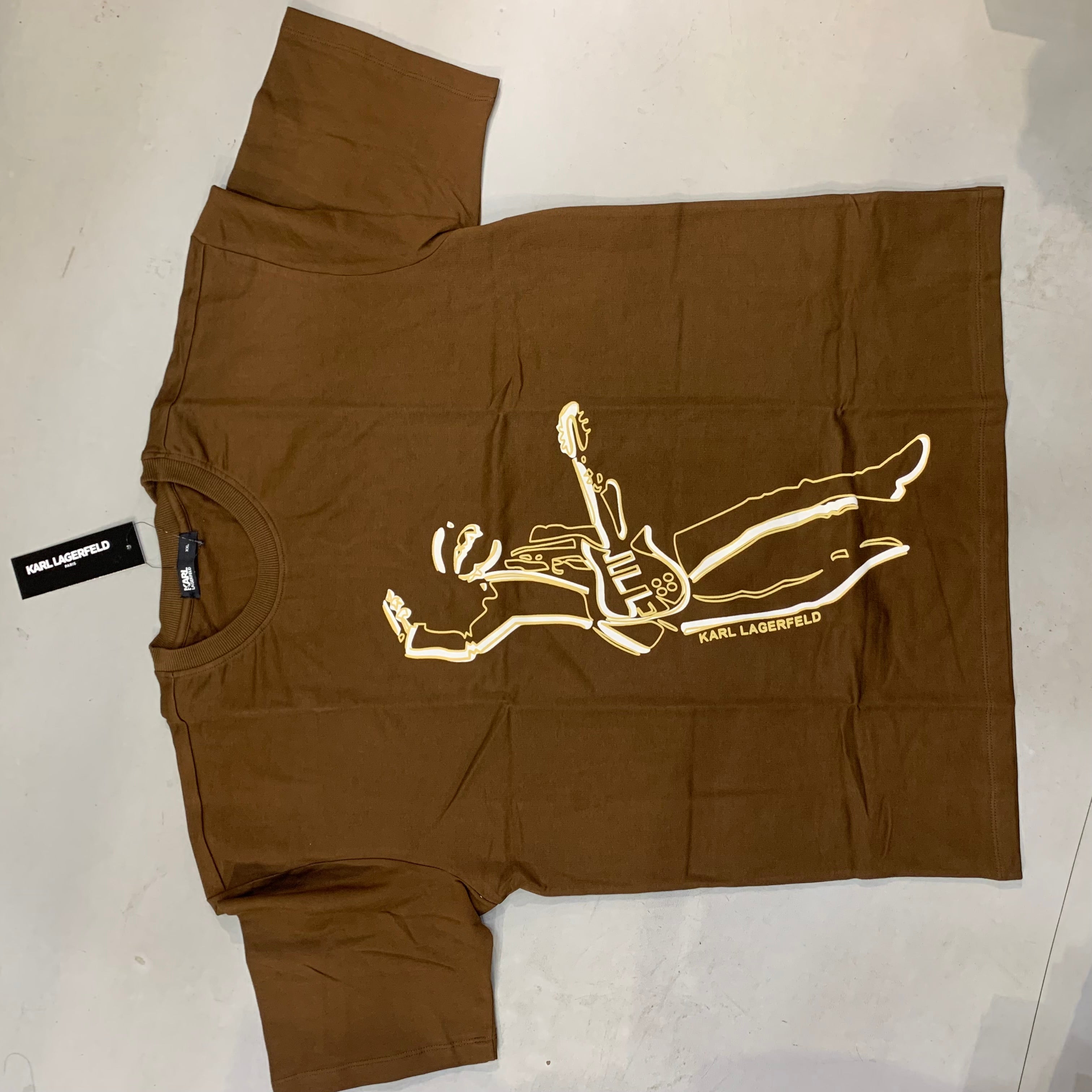 RAK KAR Brown Colour With Back Print Men’s Tshirt 024