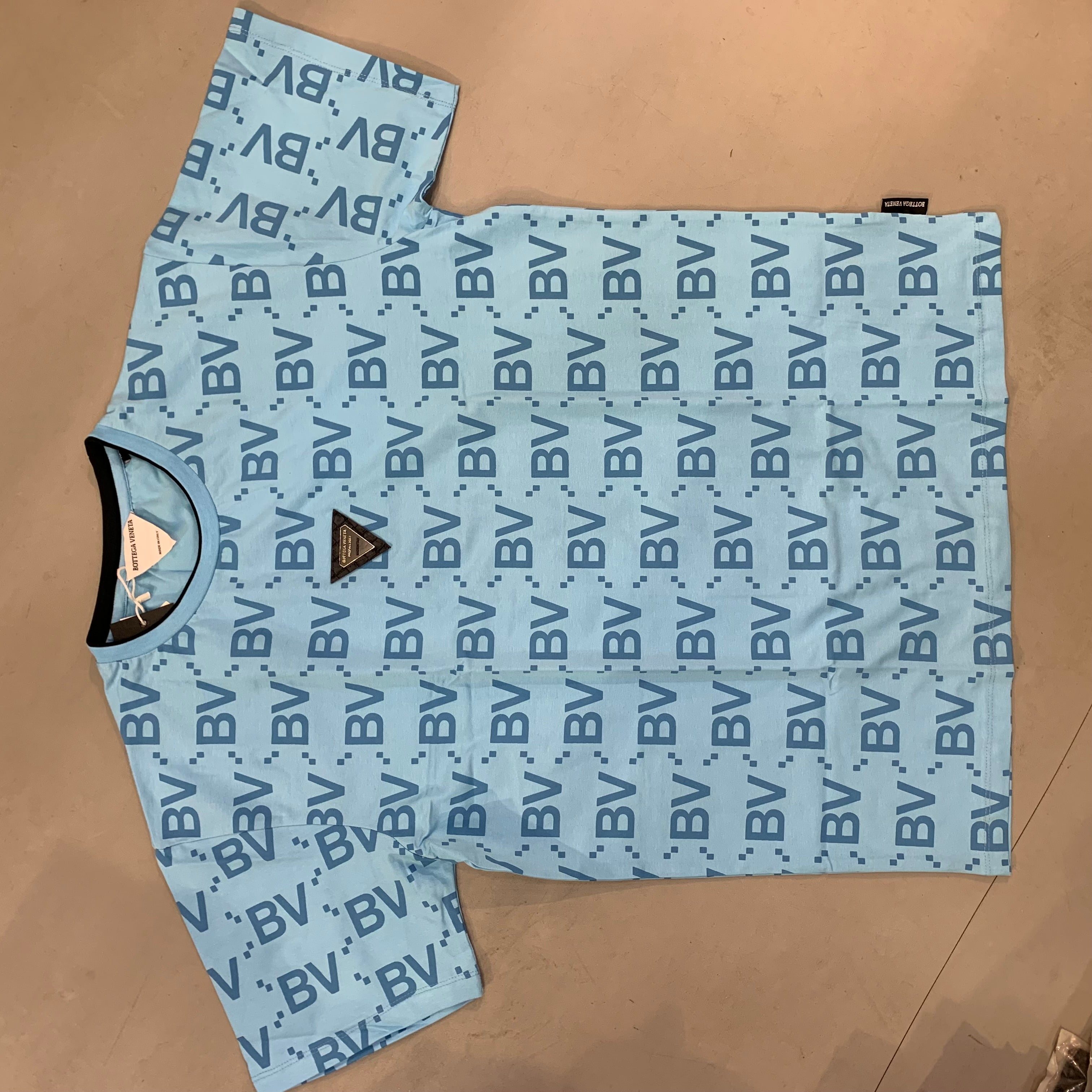 TOB BOT Blue Colour With BV Logo Print Men’s Tshirt 021