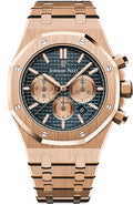DUA Copper Chain Blue Dial Premium Quality Chronograph Working Men Watch 989705