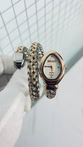 Suj Cav JC Copper Silver Snake White Dial Ladies Watch 990289