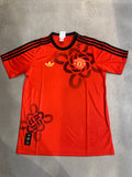 IDA ADI Red Black Colour Manchester United Print Round Neck Tshirt Jersey 990519