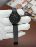 Wd Black Chain Black Dail Slim Formal Casual Watch Ladies Chain Watch 400159