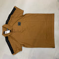 LOD DOL Brown Colour Metal Patch Collar Men’s Tshirt 011