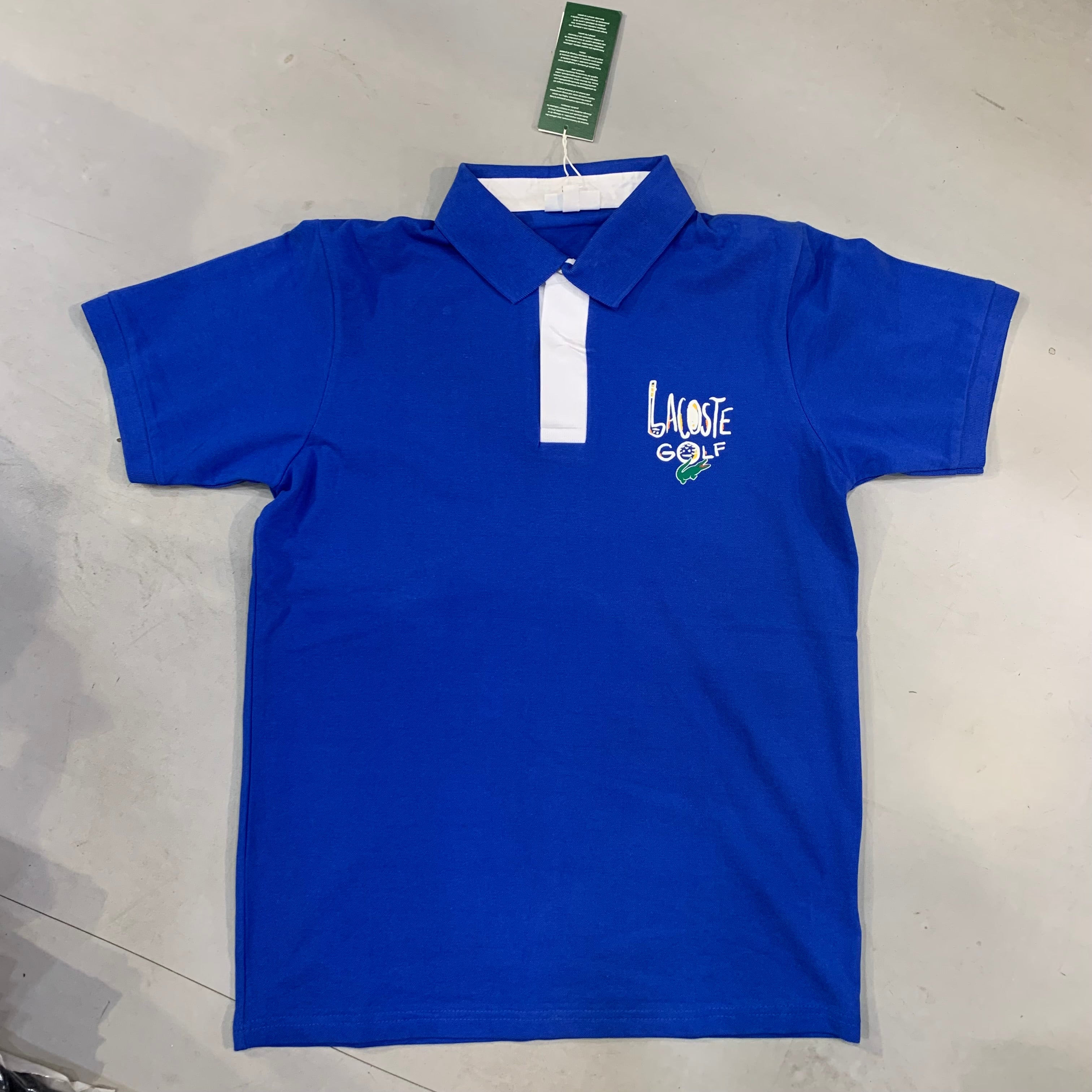 CAL LAC Royal Blue Colour Collar Men’s Tshirt 04