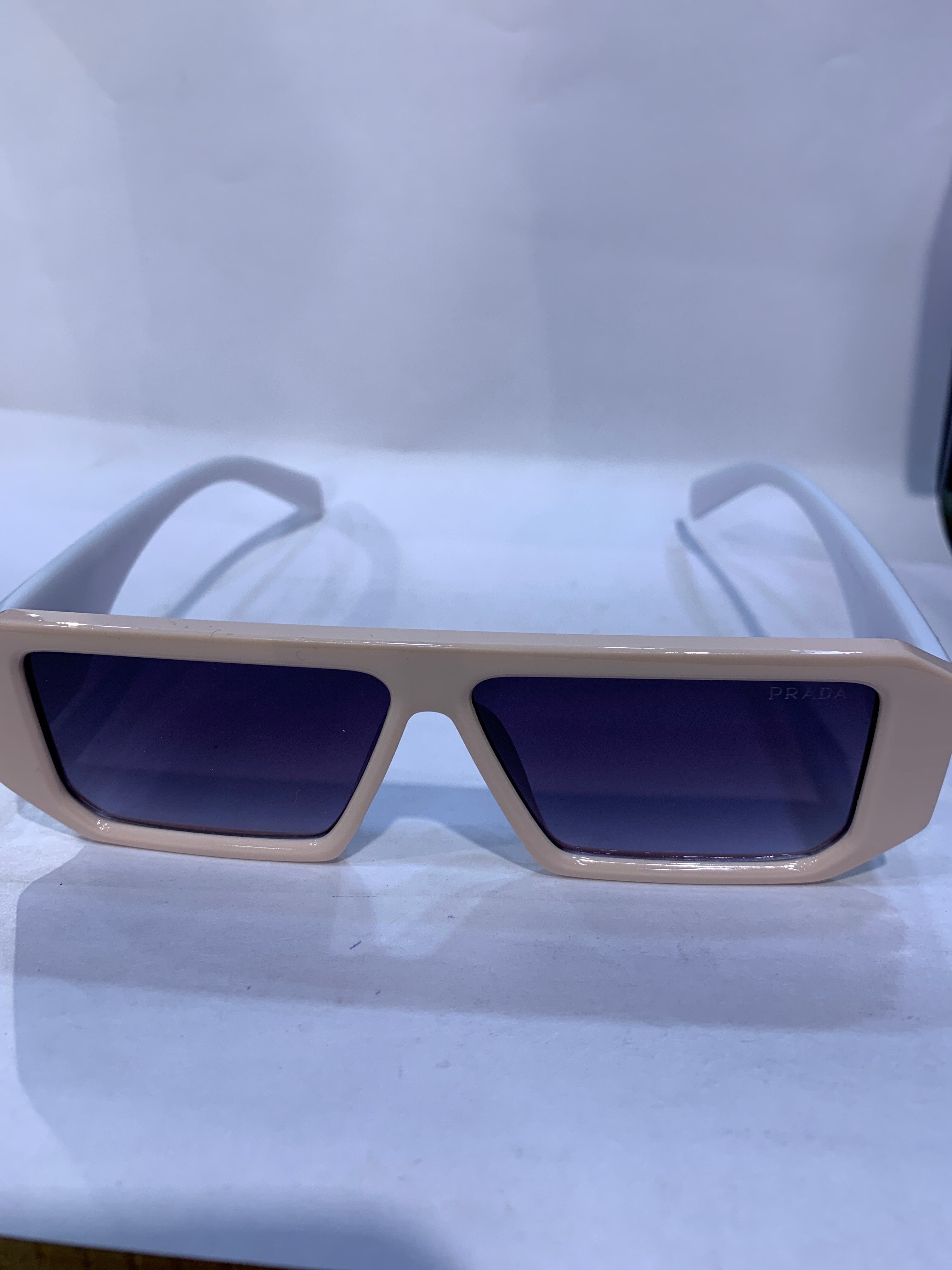 ARP Pink white Frame Black Shade Unisex Sunglasss 6082 57 12 145