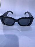 LEC Black Gold Frame Black Shade Unisex Sunglasss 7802 53 18 140