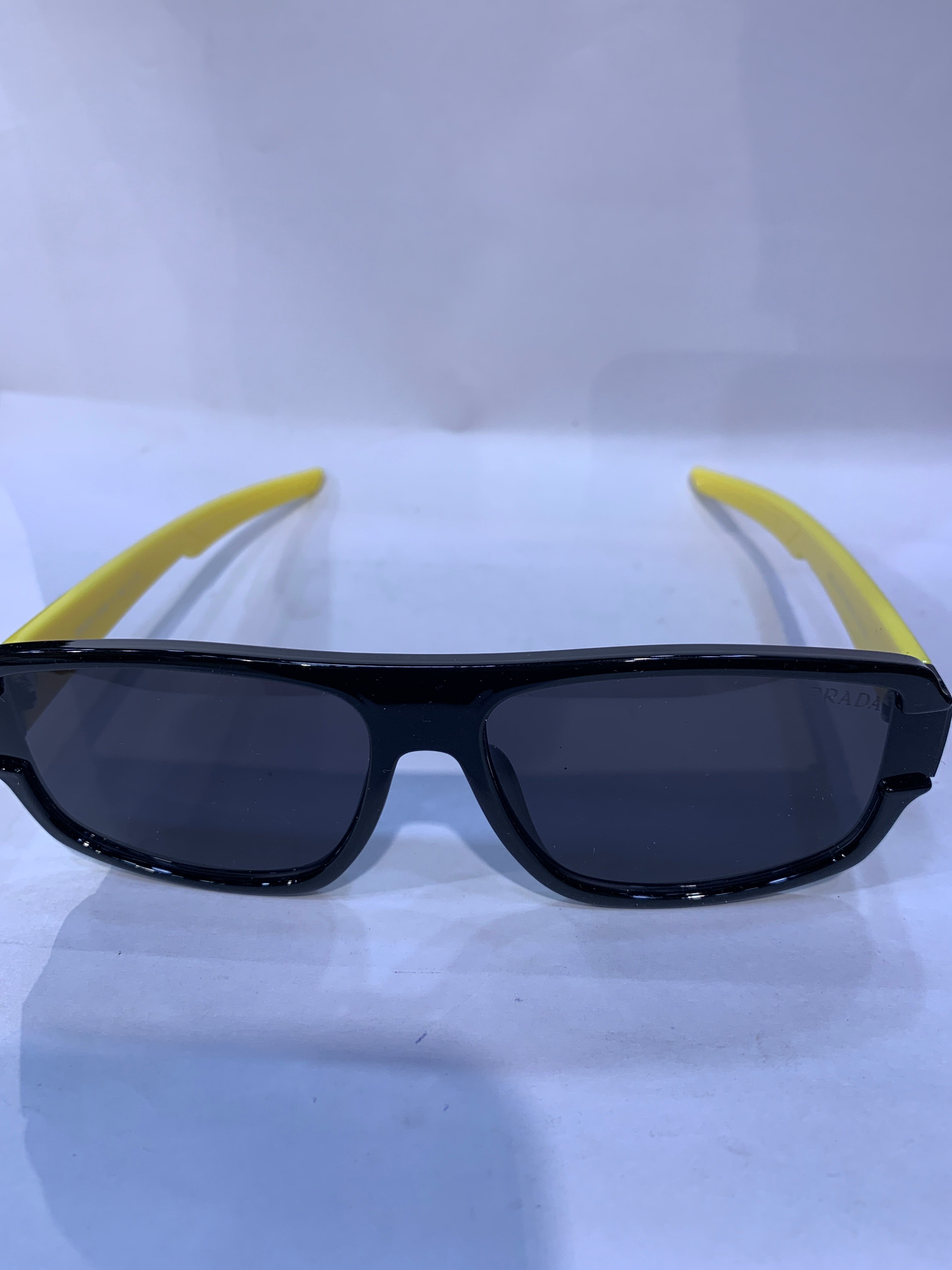 ARP Black Yellow Frame Black Shade Unisex Sunglasss GRS 03W F 66 16 140 3N